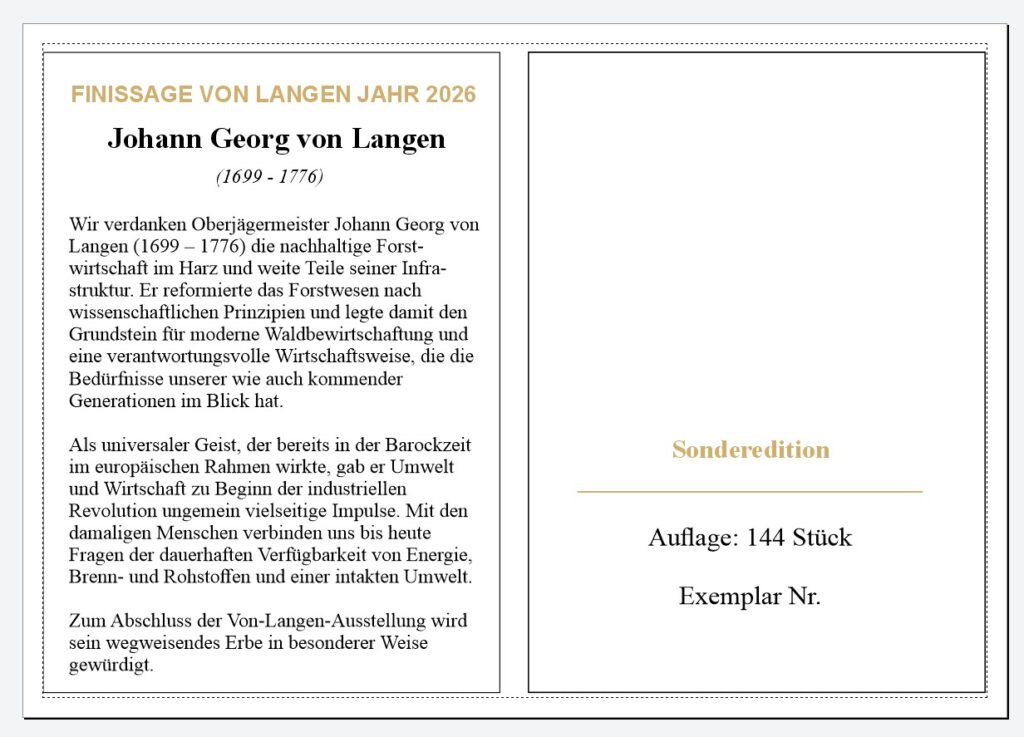 Umschalg Sonderbriefmarke